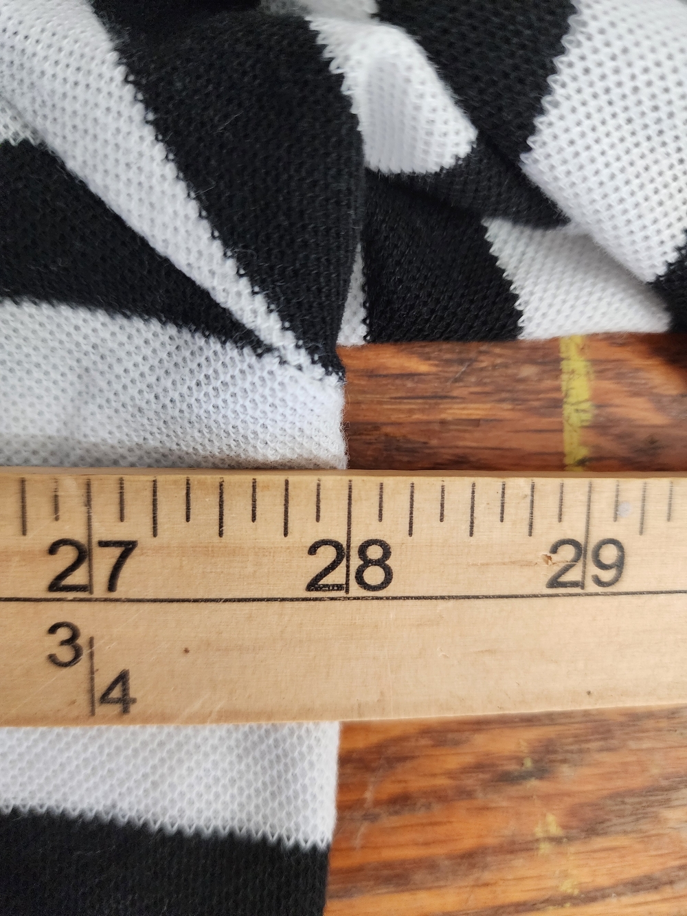 Ralph Lauren BOYFRIEND 4XL Black White Striped Polo Rugby Shirt Preppy - Picture 7 of 7